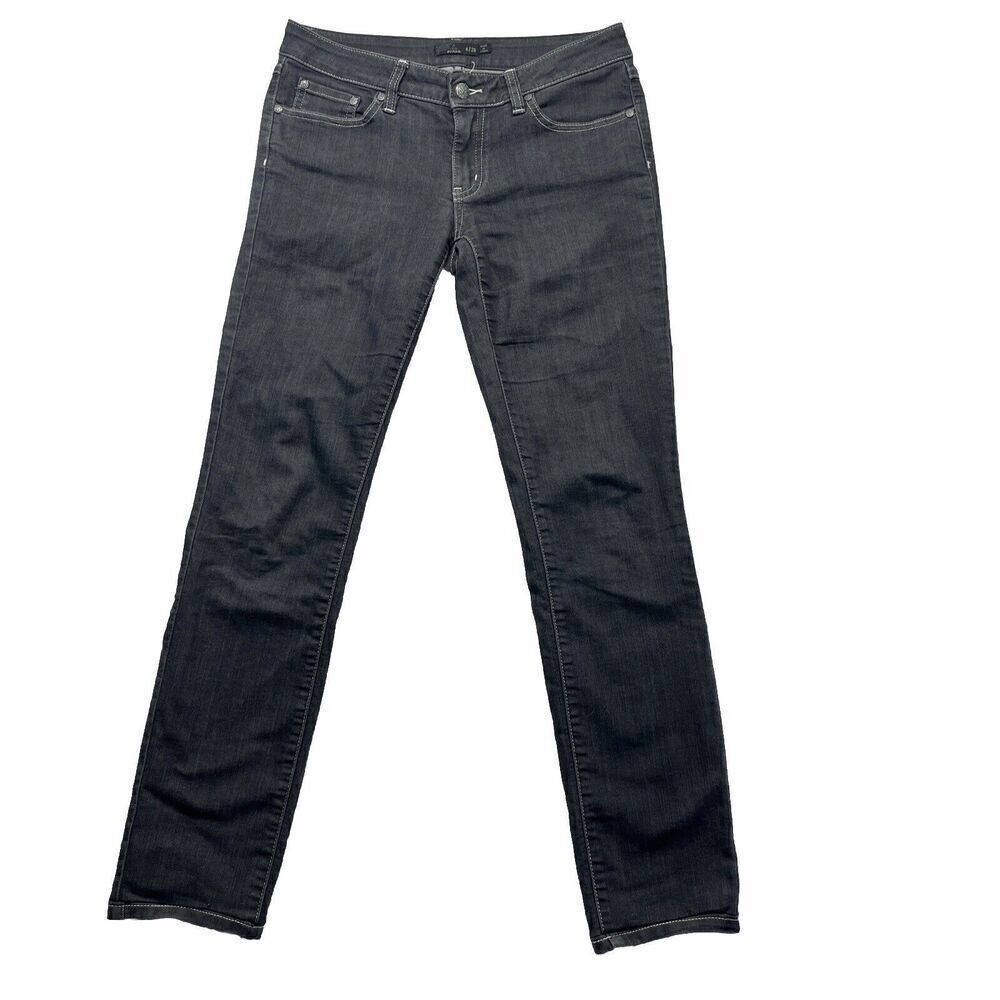 PrAna Pants Sz 6/28 Gray Jeans Denim Organic Cotton Hiking Outdoor Women's